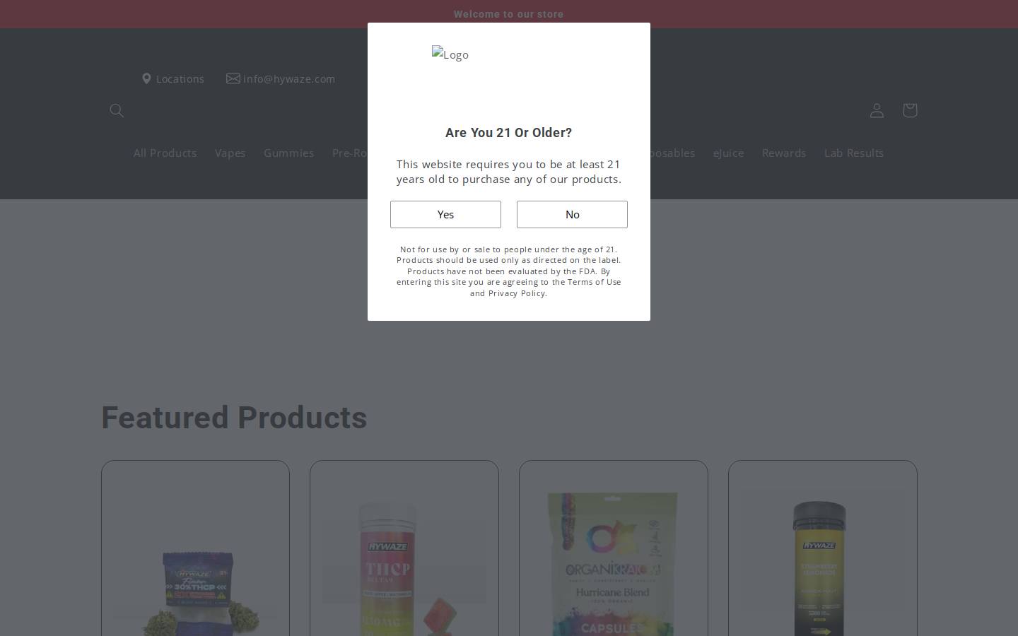 hywaze.com homepage screenshot