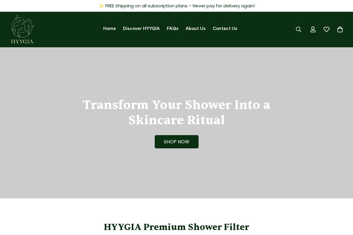 hyygia.com homepage screenshot