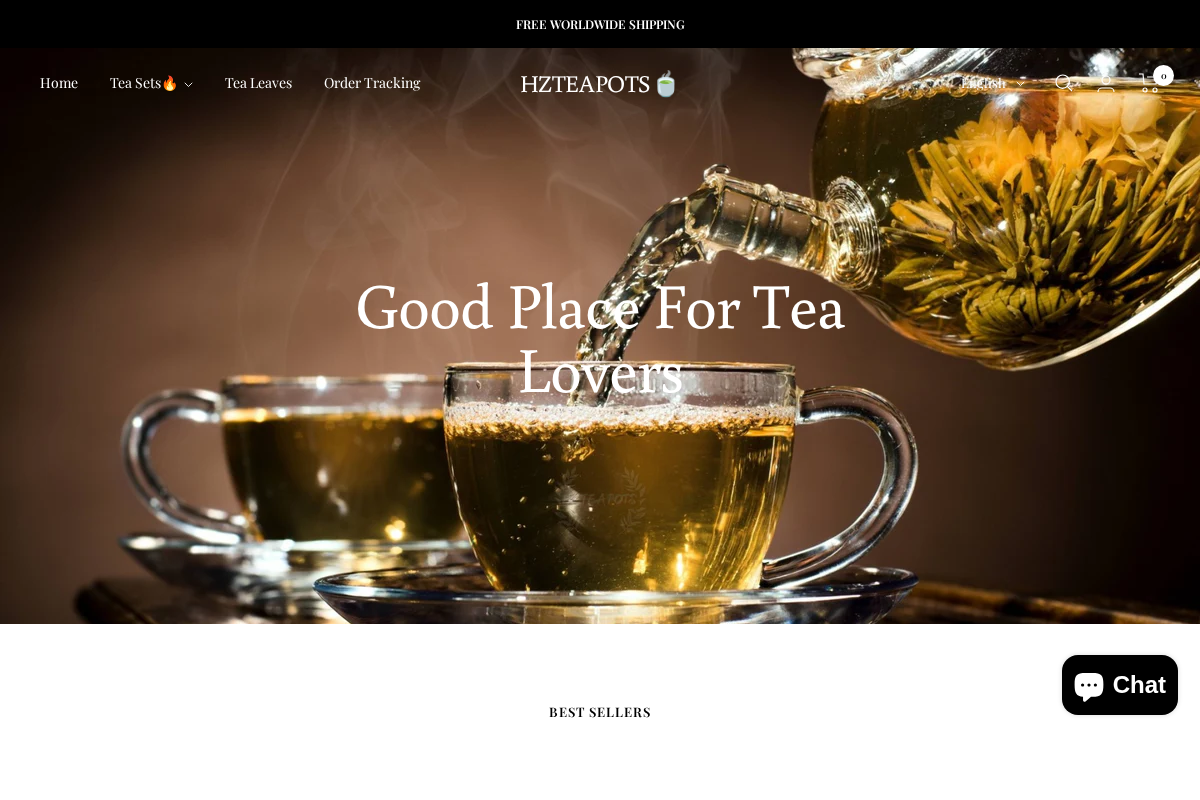 HZTEAPOTS🍵 homepage screenshot