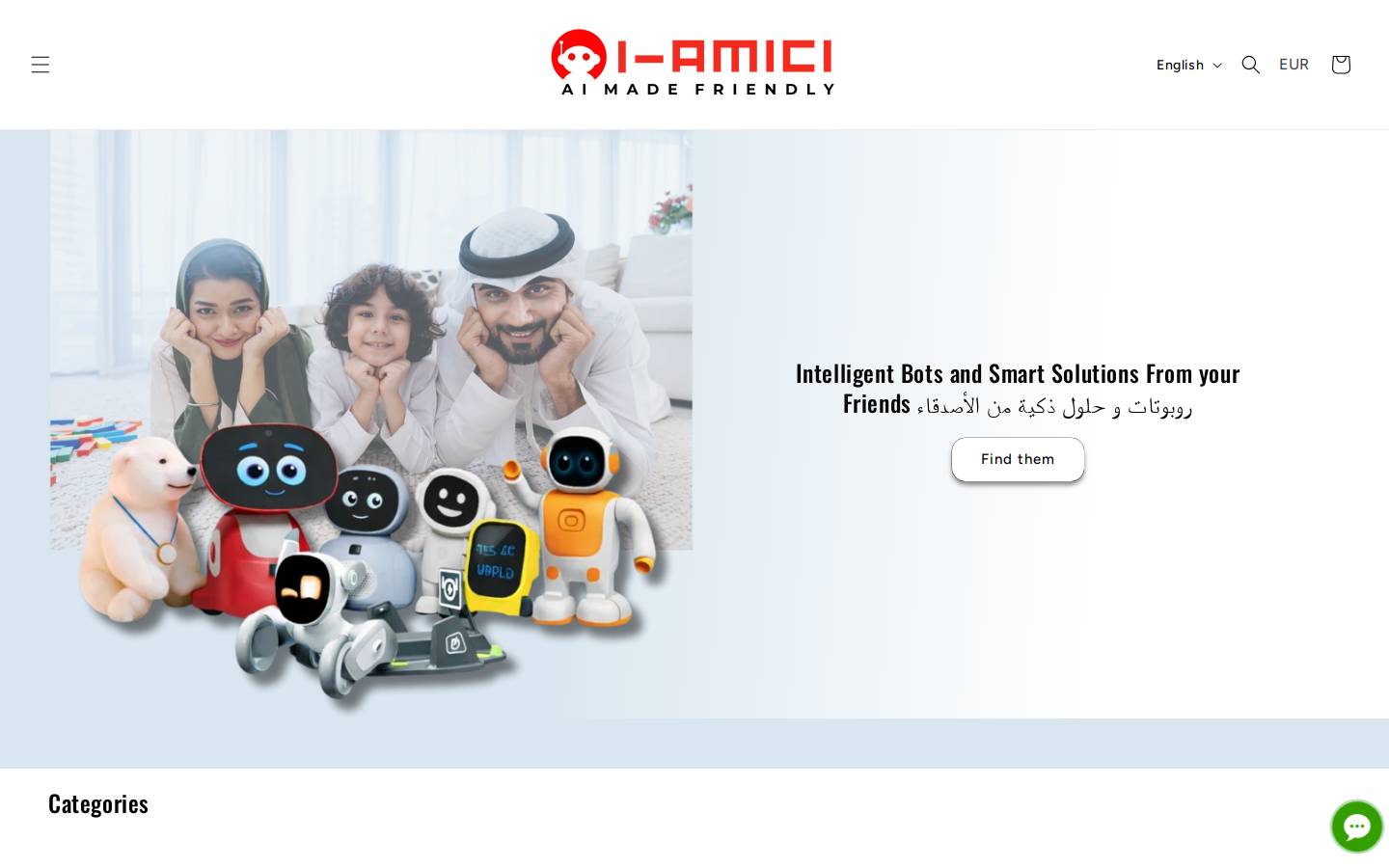 i-amici.com homepage screenshot