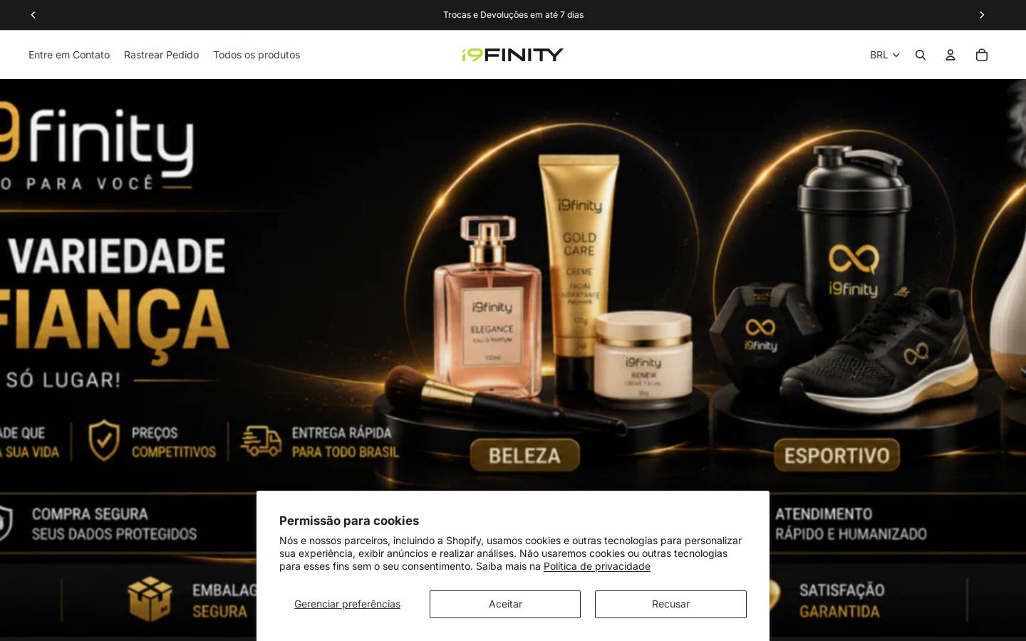 i9finity.com.br homepage screenshot