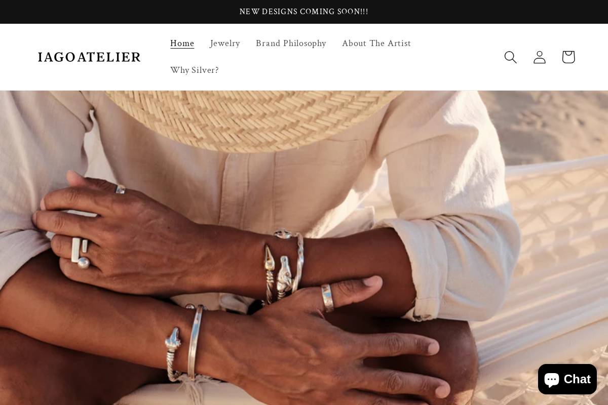 iagoatelier.com homepage screenshot