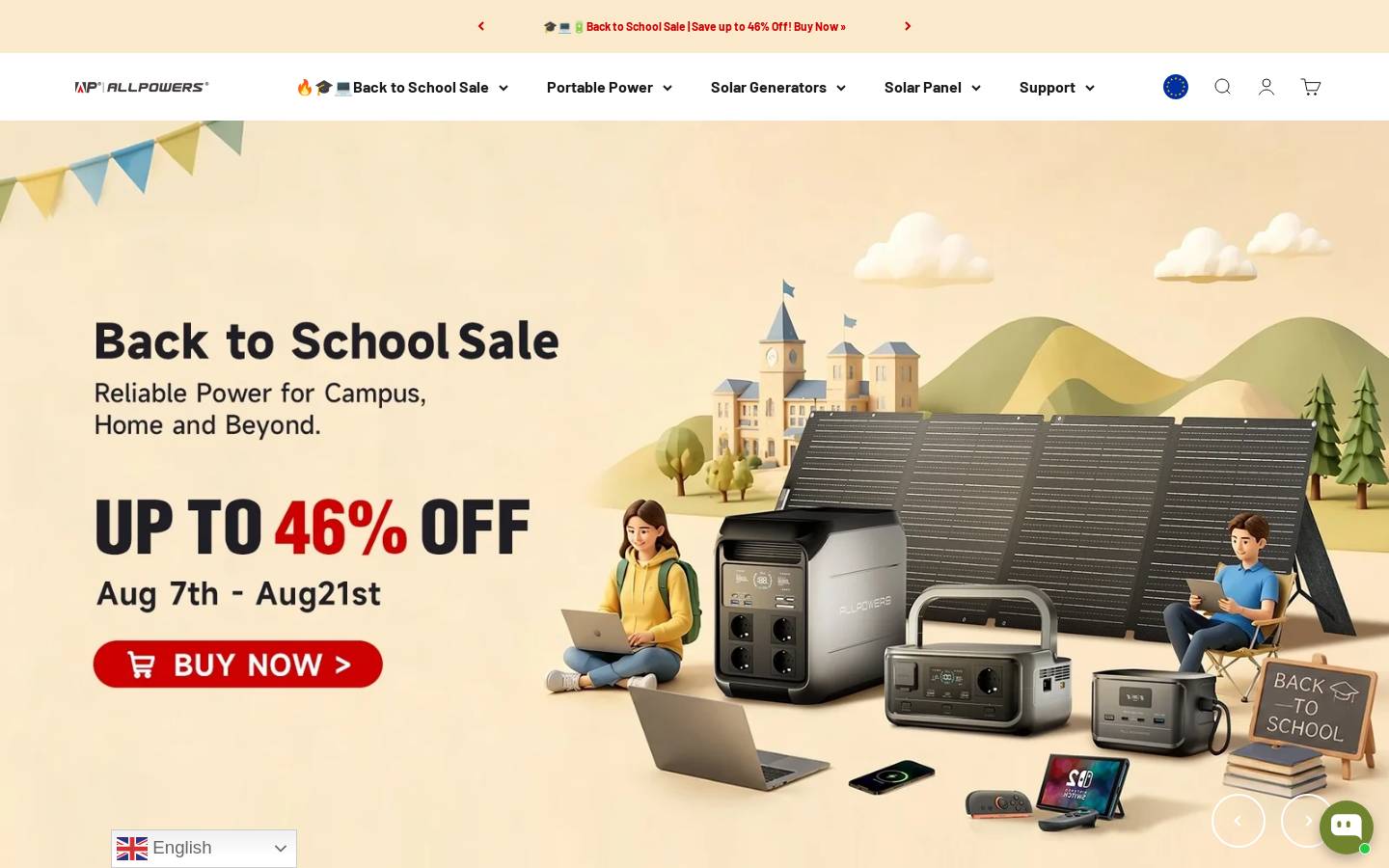 Iallpowers homepage screenshot