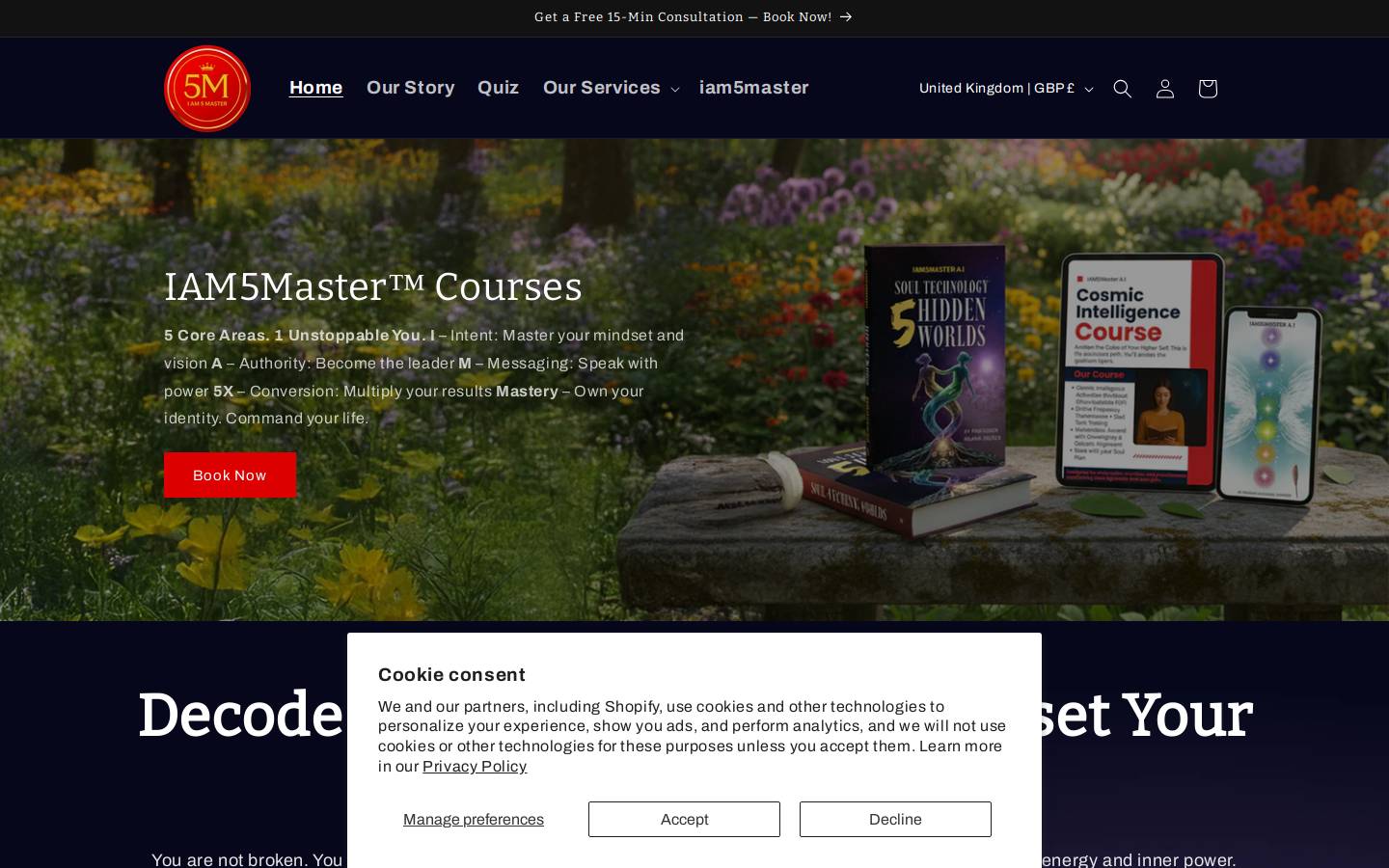 iam5master.com homepage screenshot