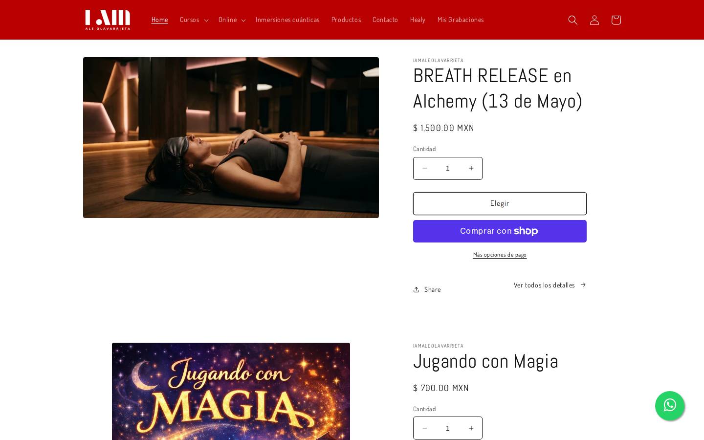 iamaleolavarrieta.com homepage screenshot