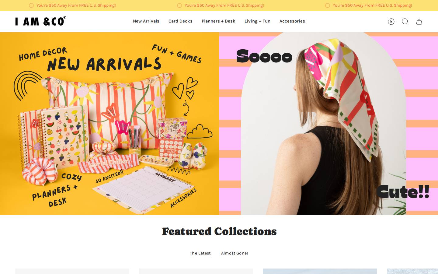 iamandco.com homepage screenshot