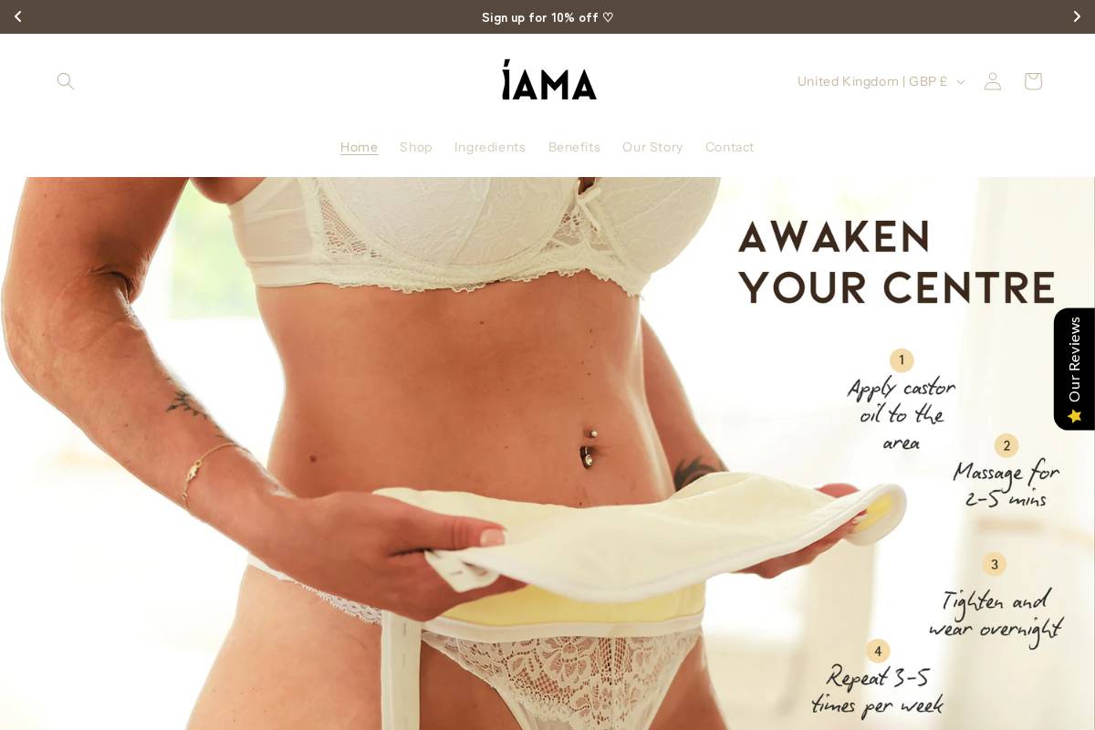 iamawellness.com homepage screenshot