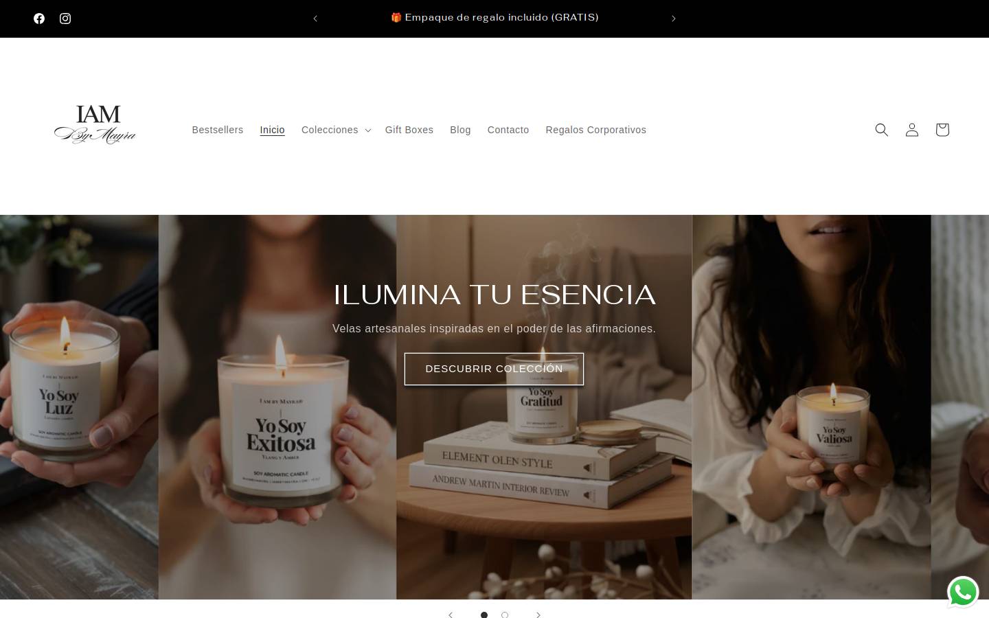 iambymayra.com homepage screenshot