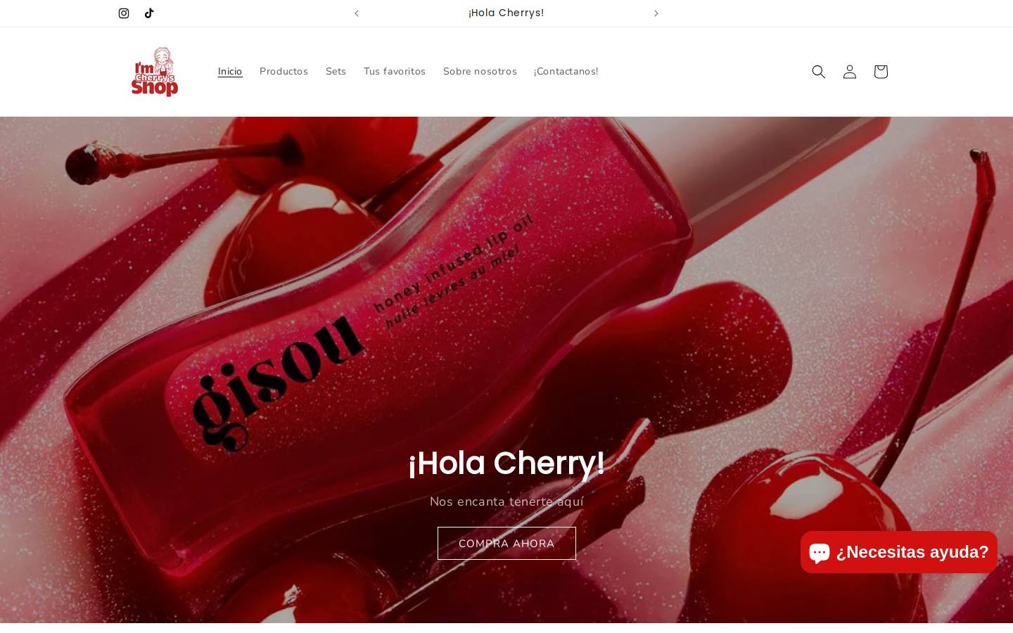 iamcherrysshop.com homepage screenshot