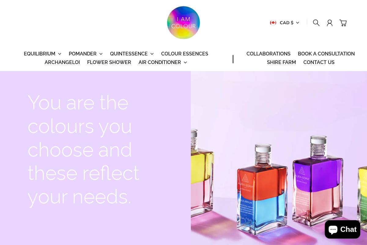 iamcolour.ca homepage screenshot