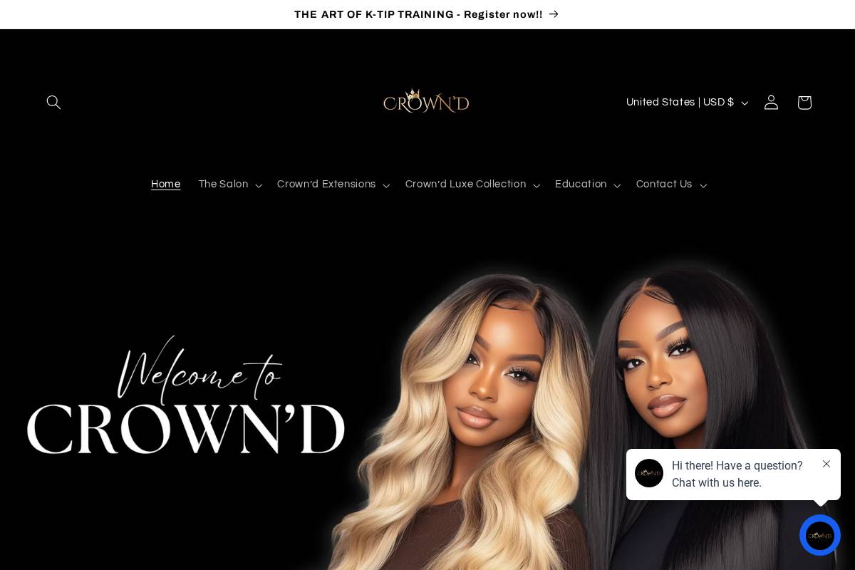 iamcrownd.com homepage screenshot