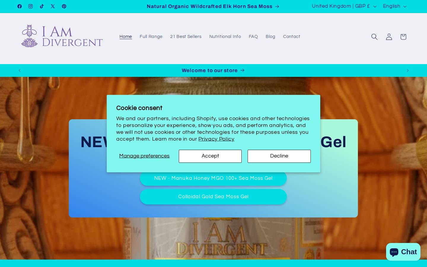 iamdivergent.org homepage screenshot