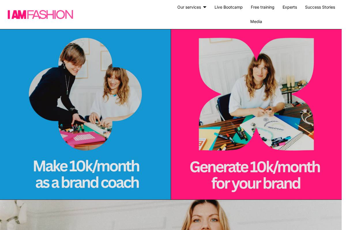 IAMFASHION homepage screenshot