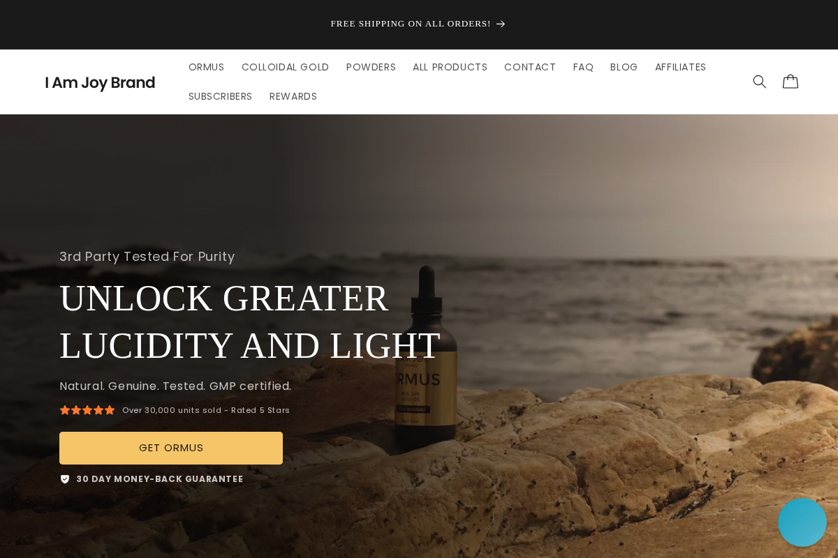 iamjoybrand.com homepage screenshot