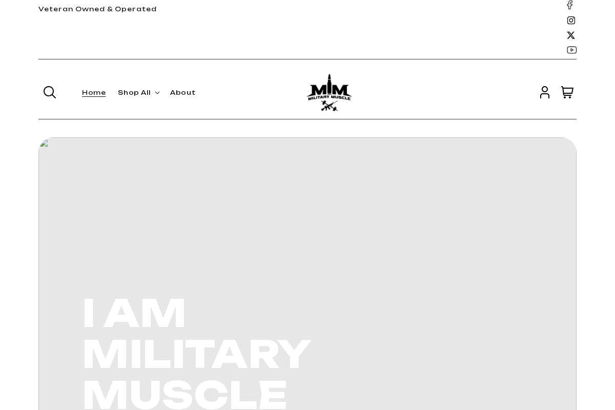 iammilitarymuscle.com homepage screenshot