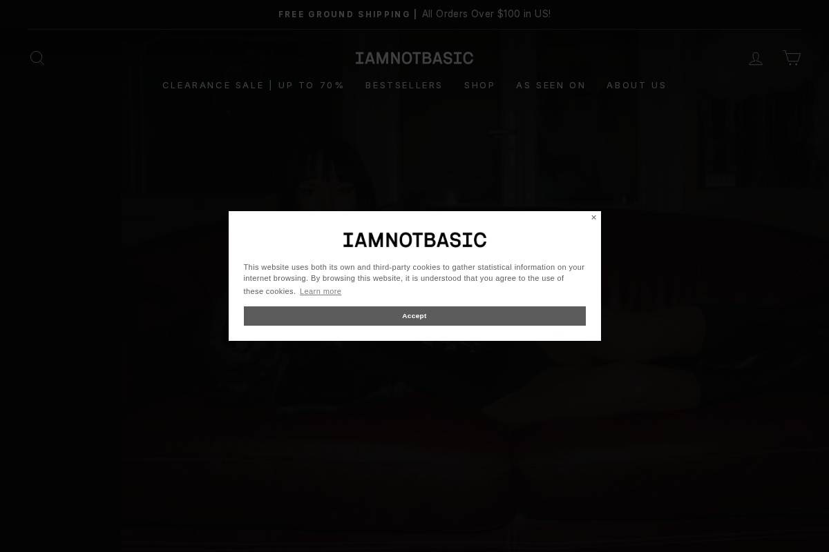 IAMNOTBASIC homepage screenshot