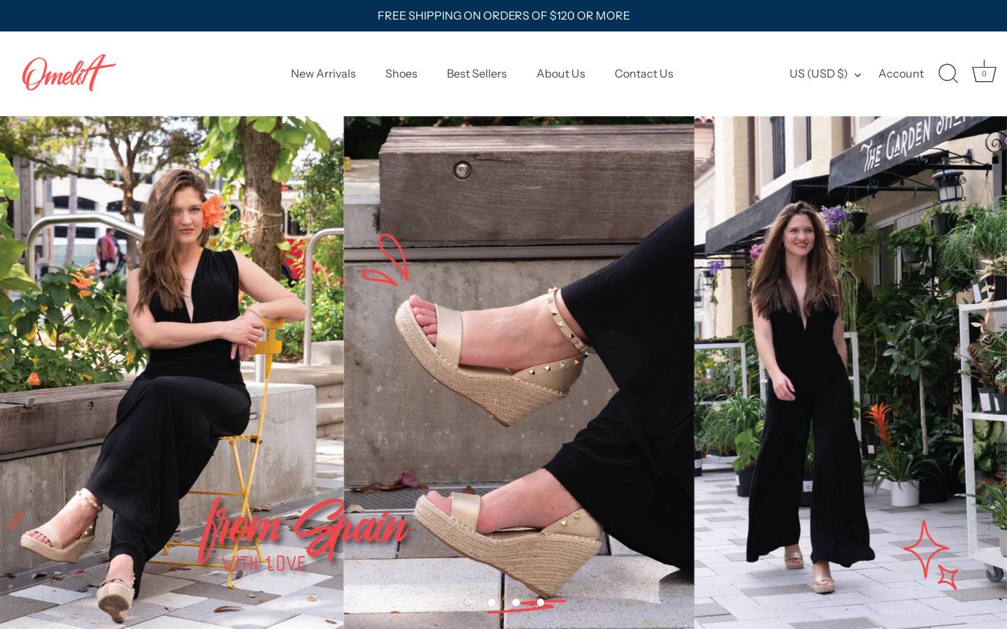 iamomelia.com homepage screenshot