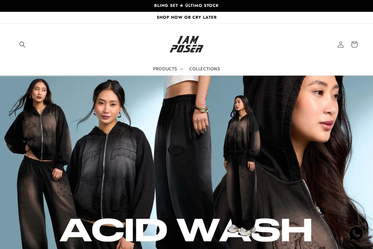 IAM POSER homepage screenshot