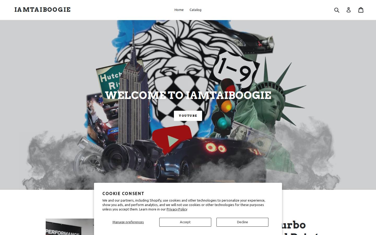 iamtaiboogie.com homepage screenshot