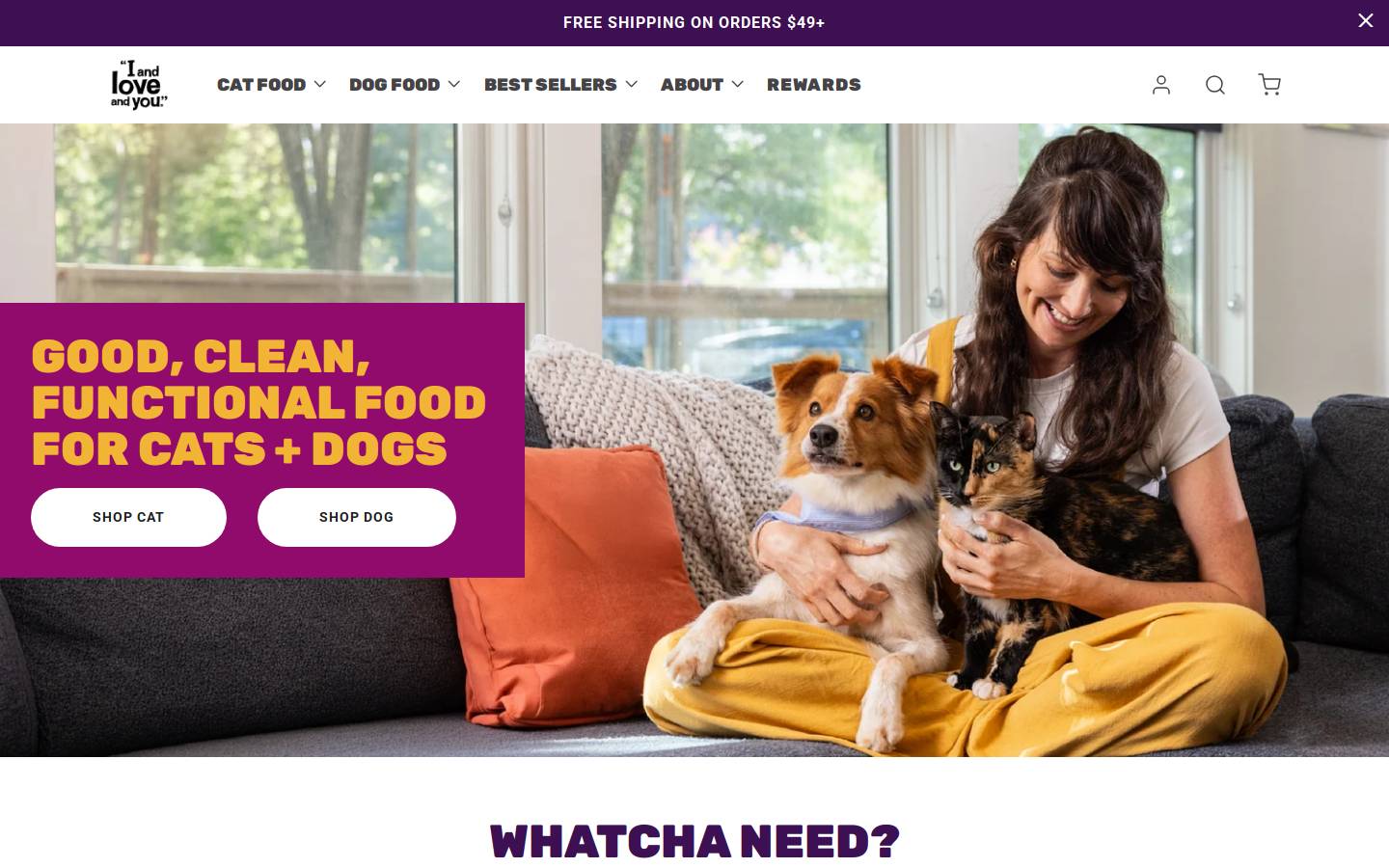 "I and love and you" homepage screenshot