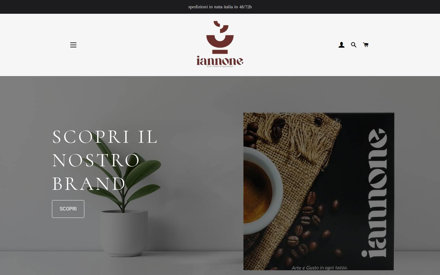 iannonemacchinecaffe.com homepage screenshot
