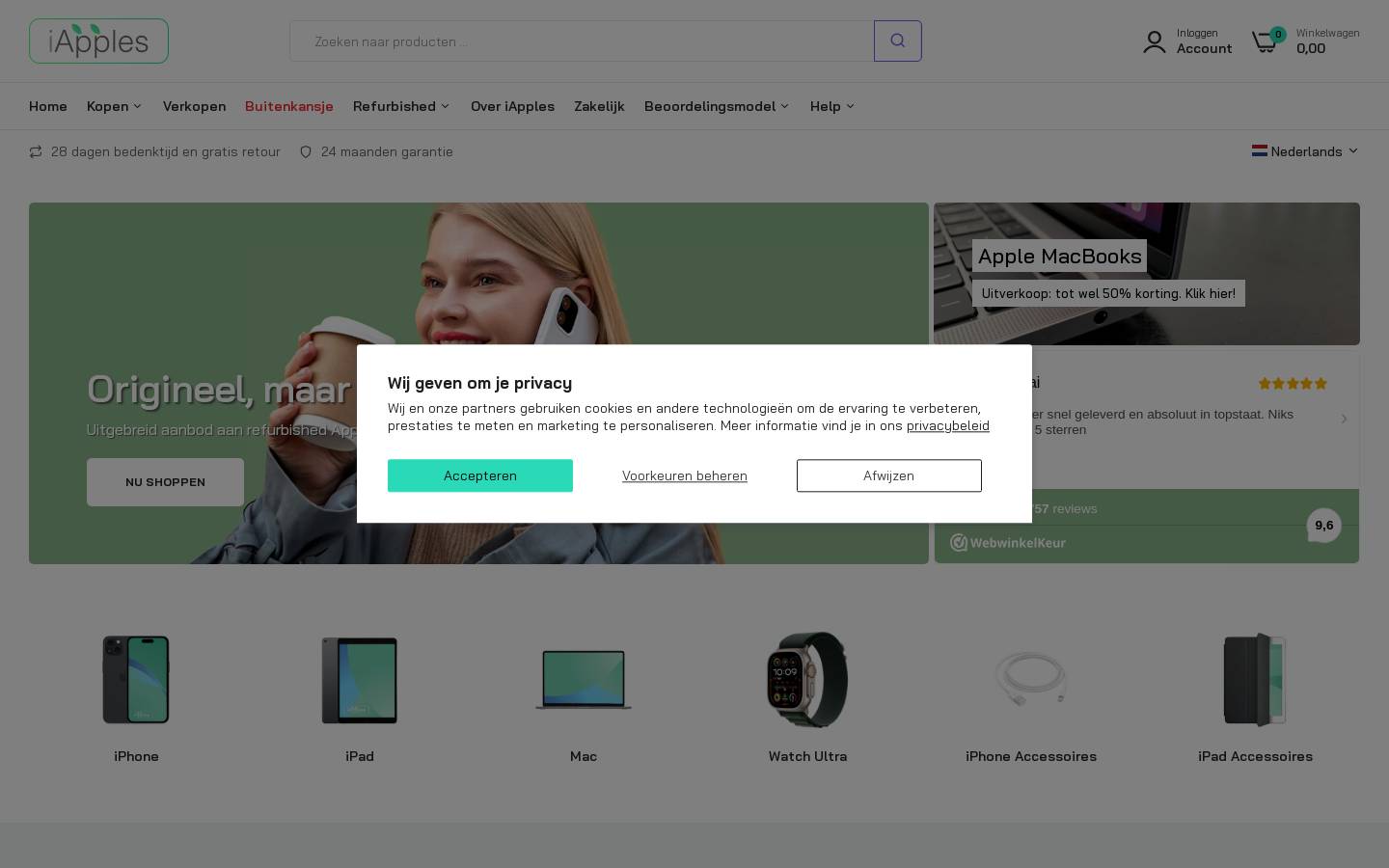 iApples.nl homepage screenshot