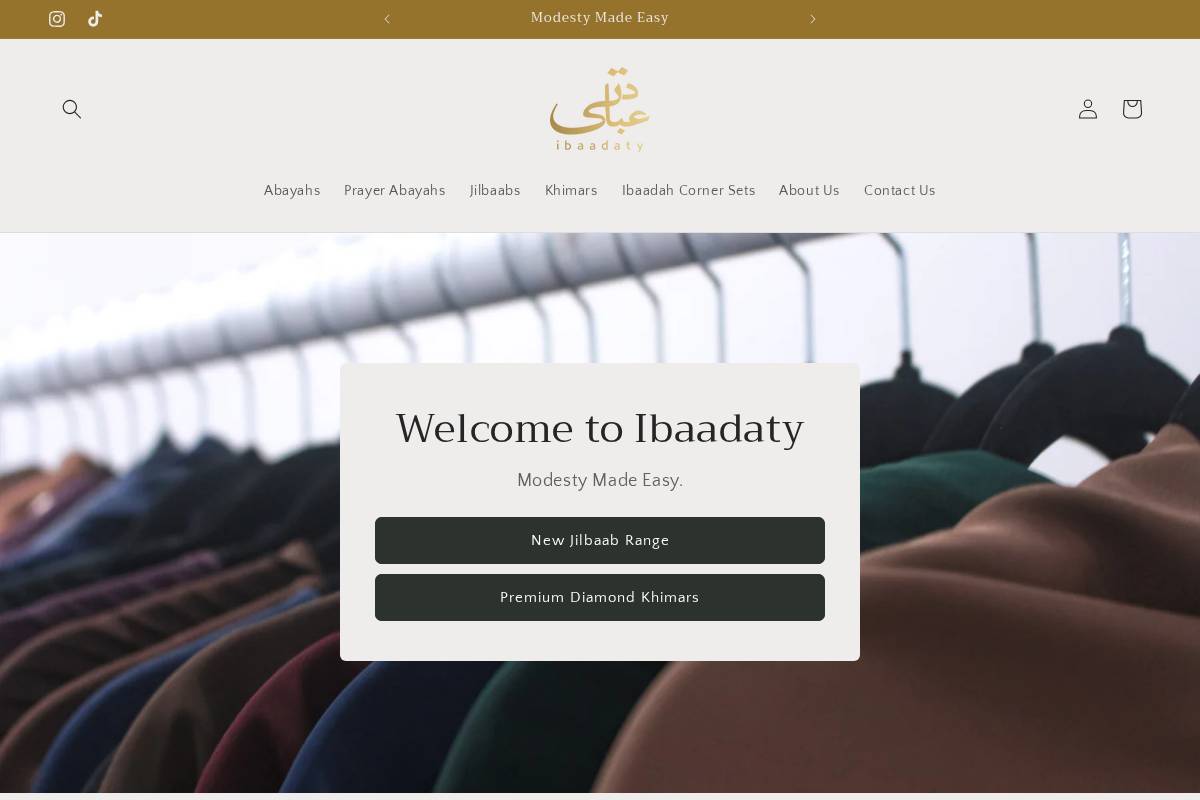 ibadaty.com homepage screenshot