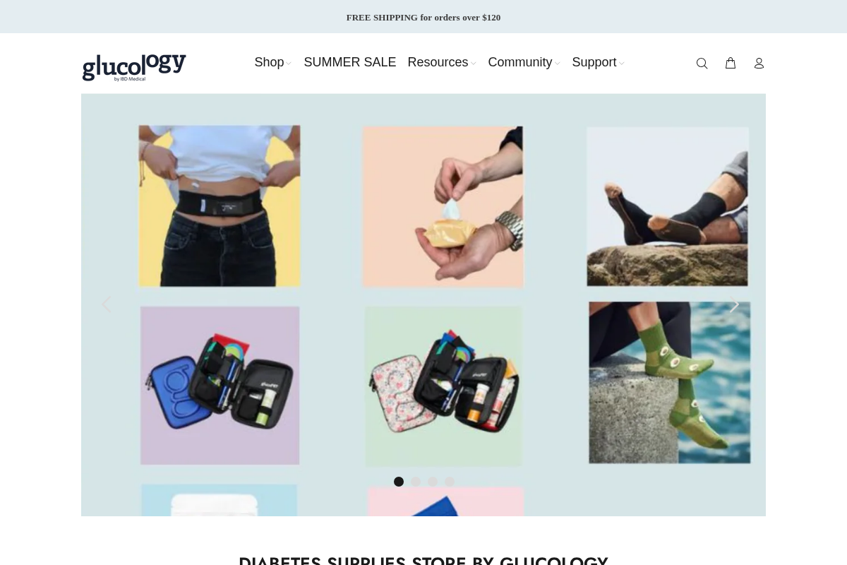 Glucology by IBD Medical homepage screenshot