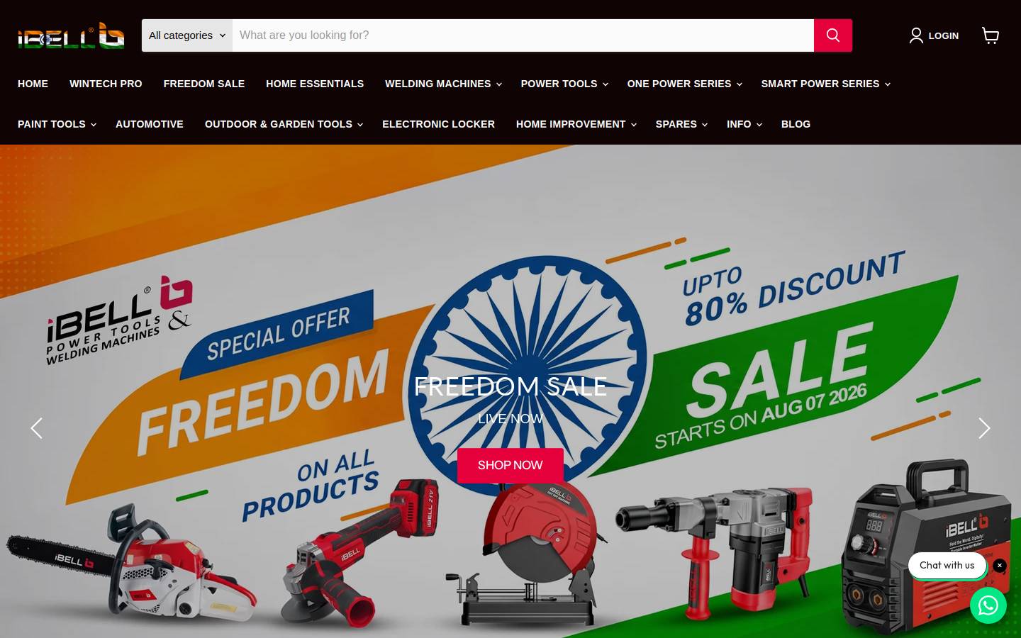 ibelltools.com homepage screenshot