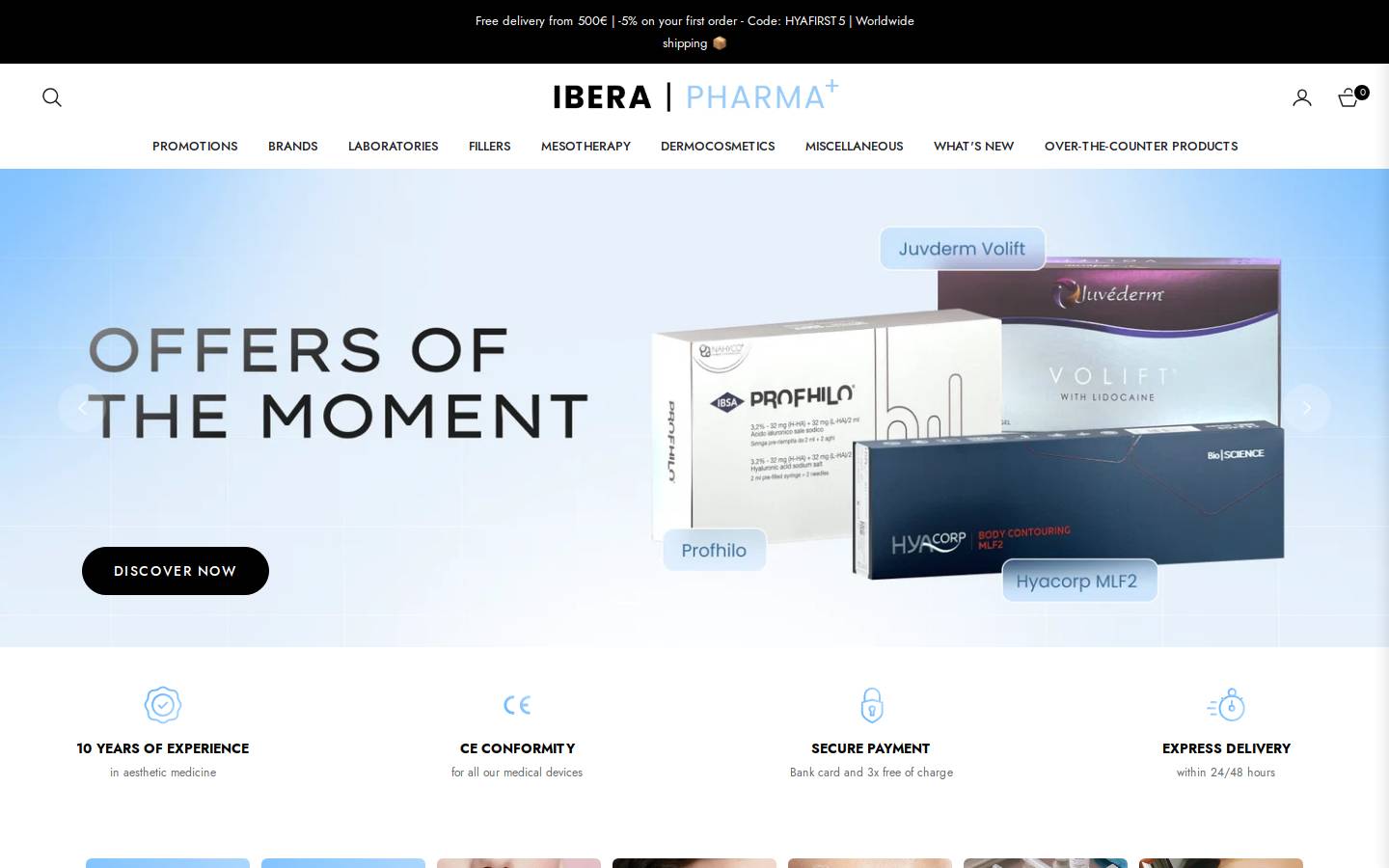 iberapharma.com homepage screenshot