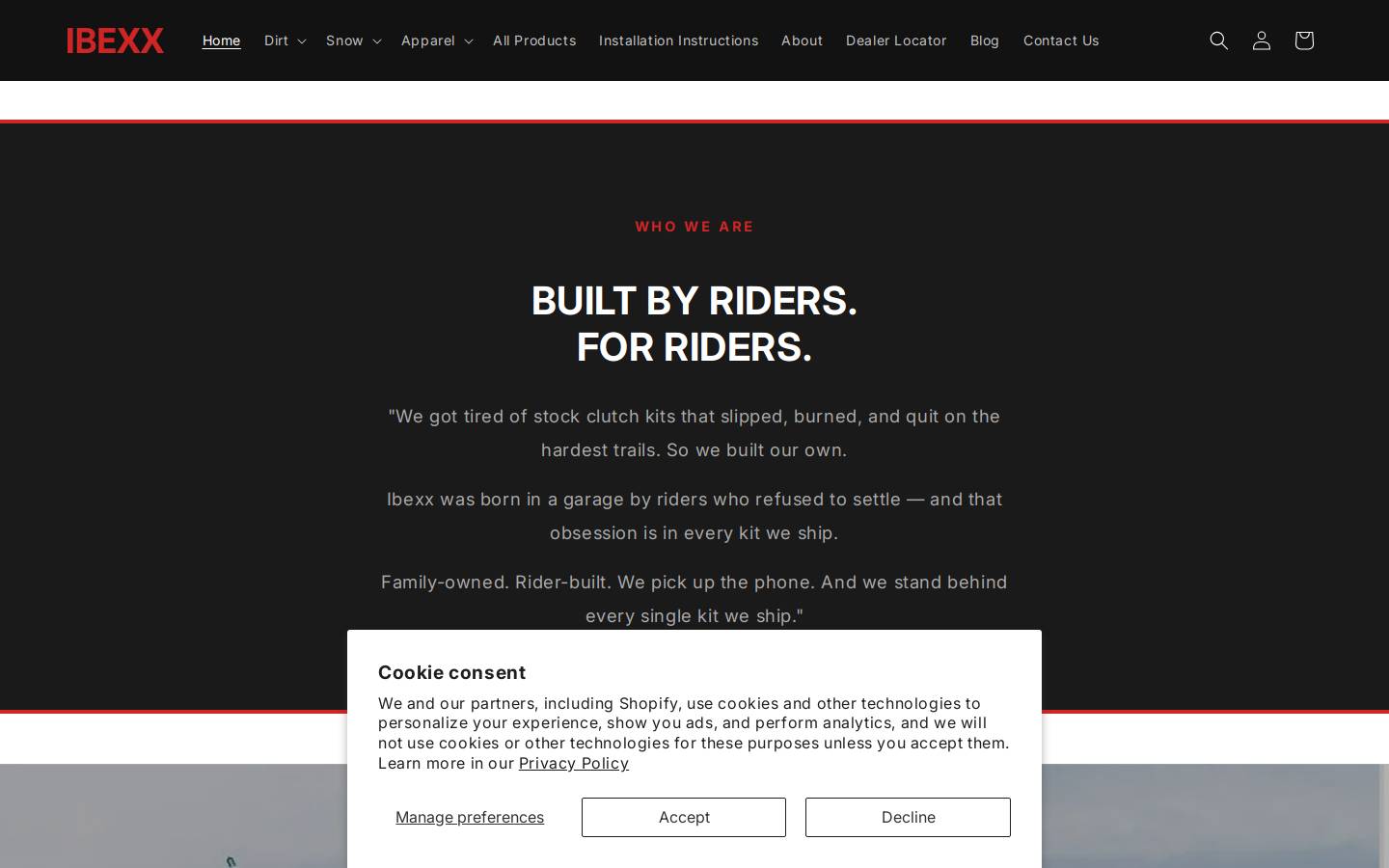 Ibexx homepage screenshot