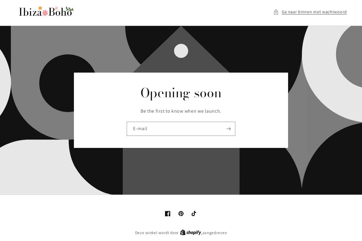 Ibiza Boho homepage screenshot