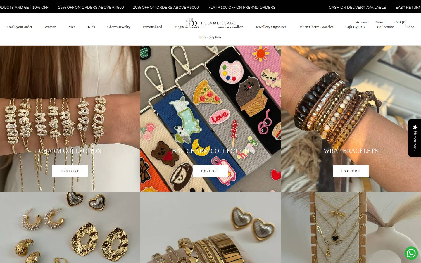 iblamebeads.com homepage screenshot