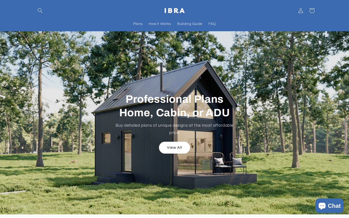 ibrahouseplans.com homepage screenshot