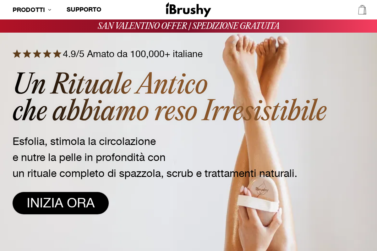 iBrushy homepage screenshot