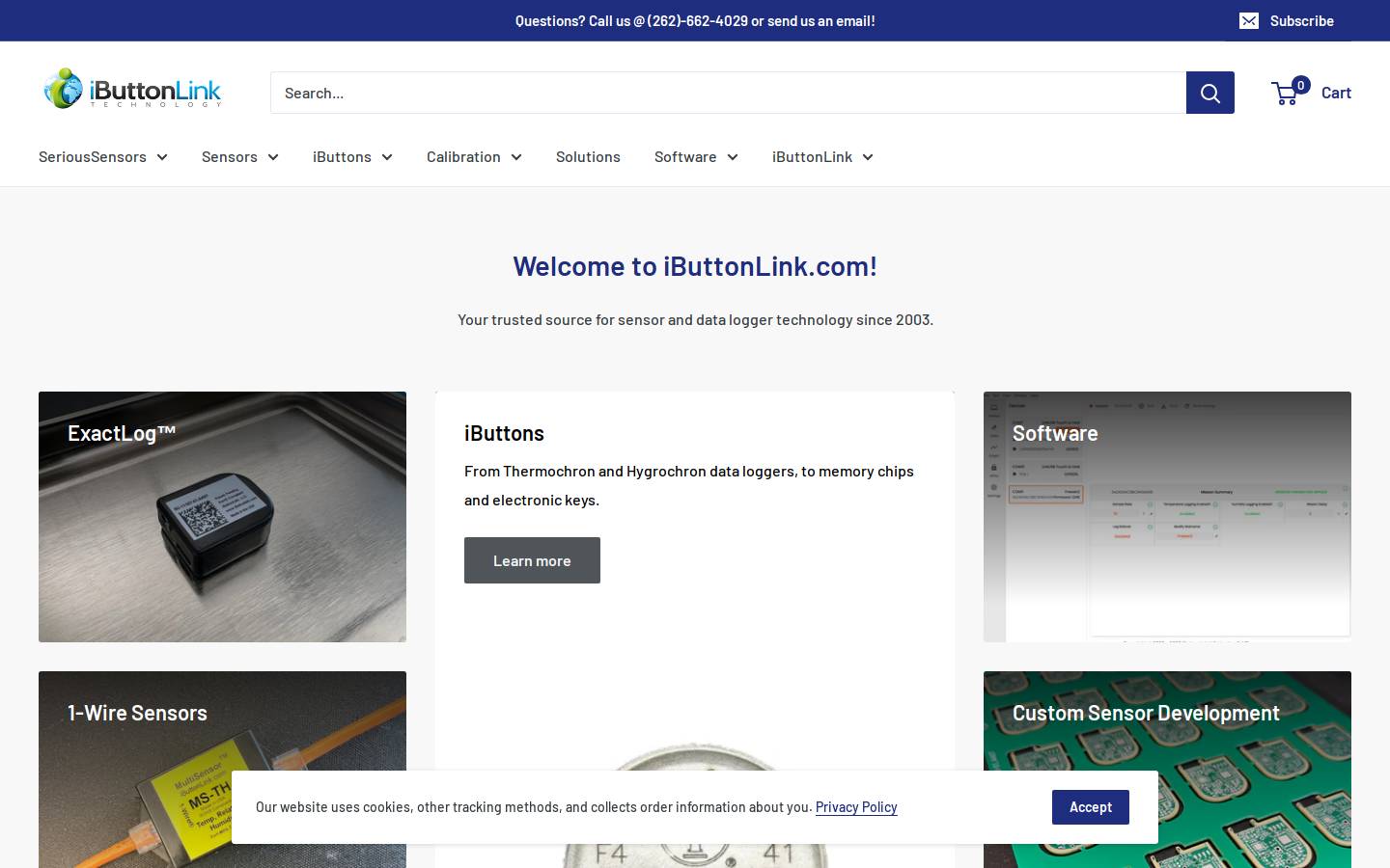 ibuttonlink.com homepage screenshot