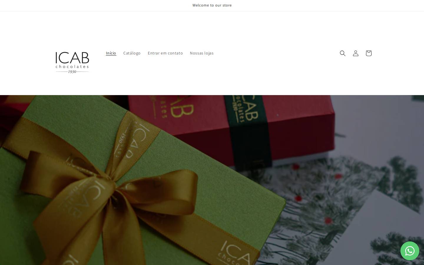 icabchocolates.com.br homepage screenshot