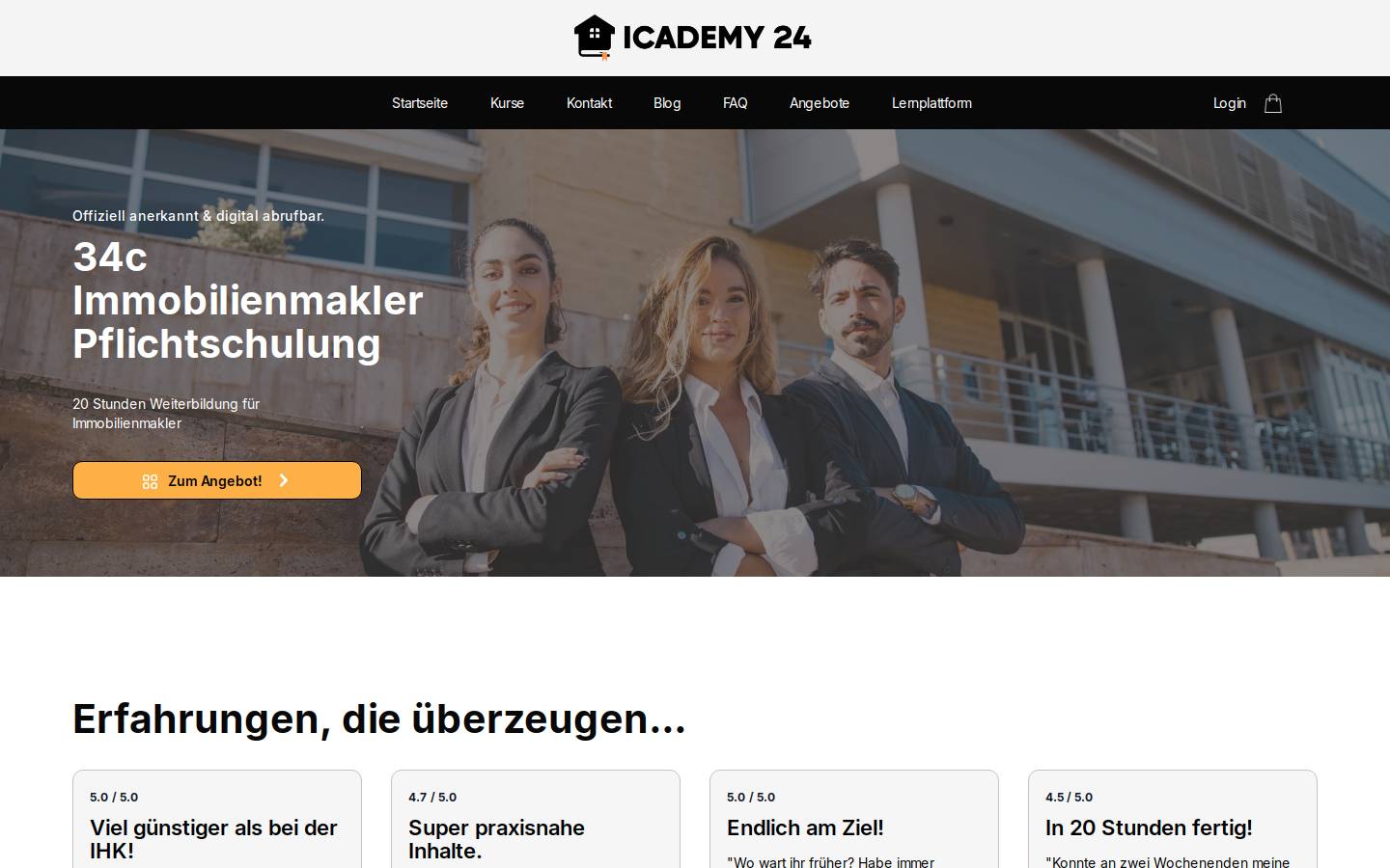 icademy24.de homepage screenshot
