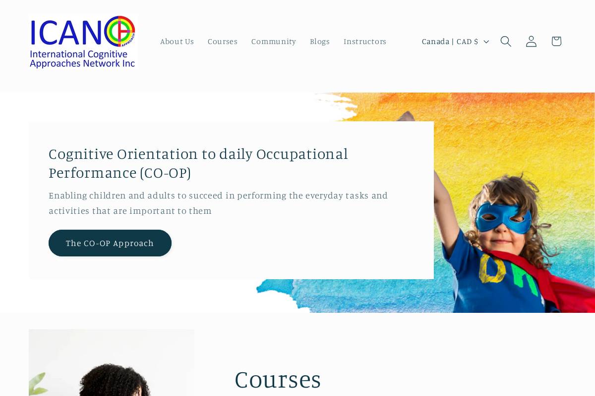 icancoop.org homepage screenshot