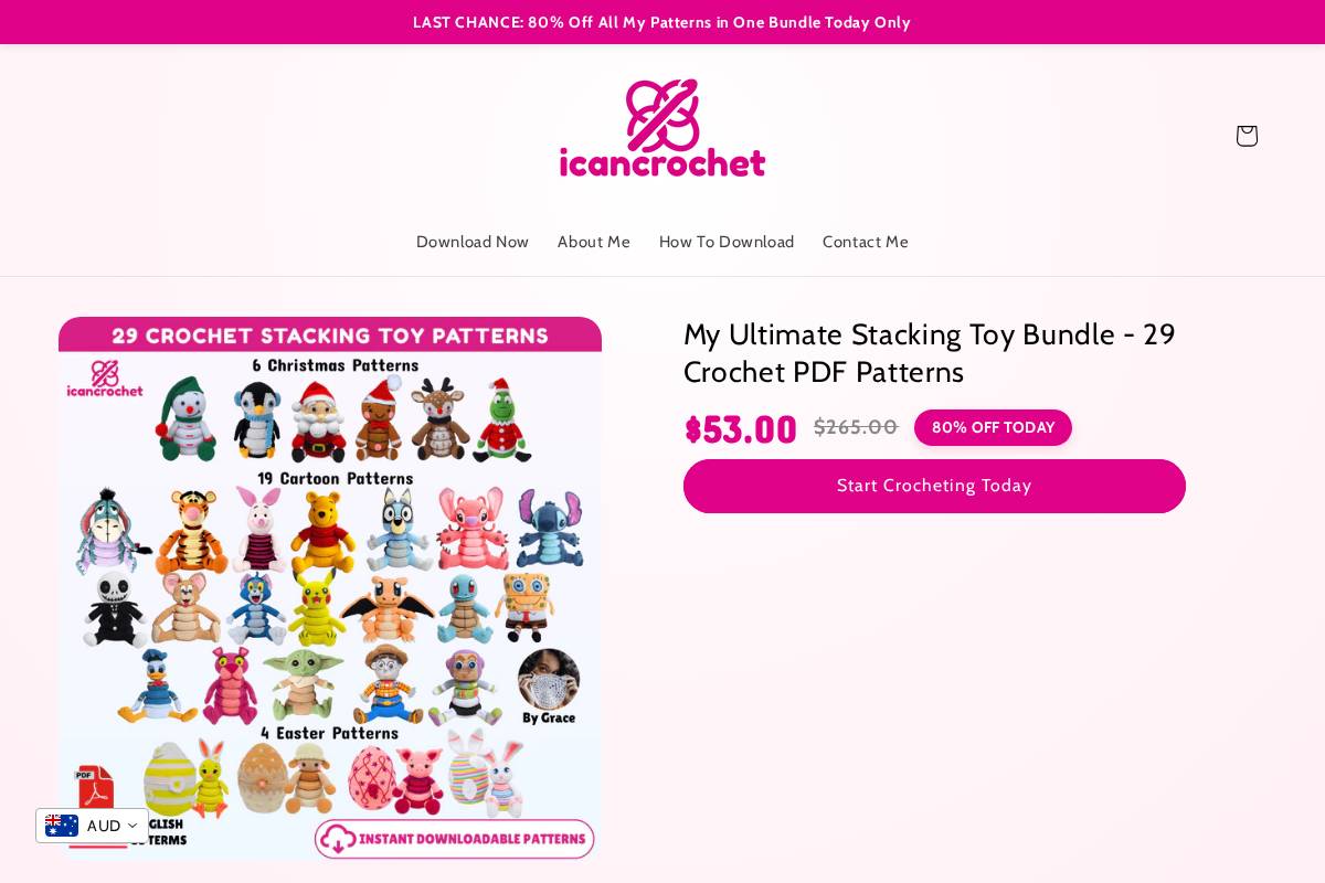 icancrochet.com homepage screenshot