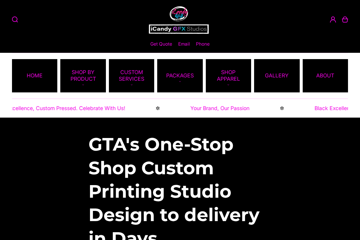 icandygfx.com homepage screenshot