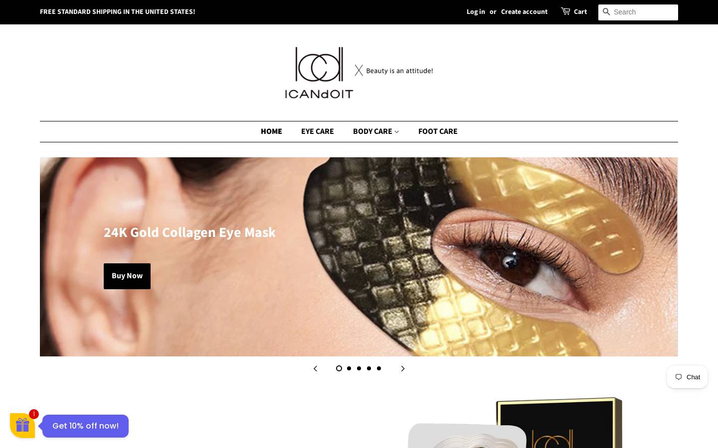 icdibeauty.com homepage screenshot