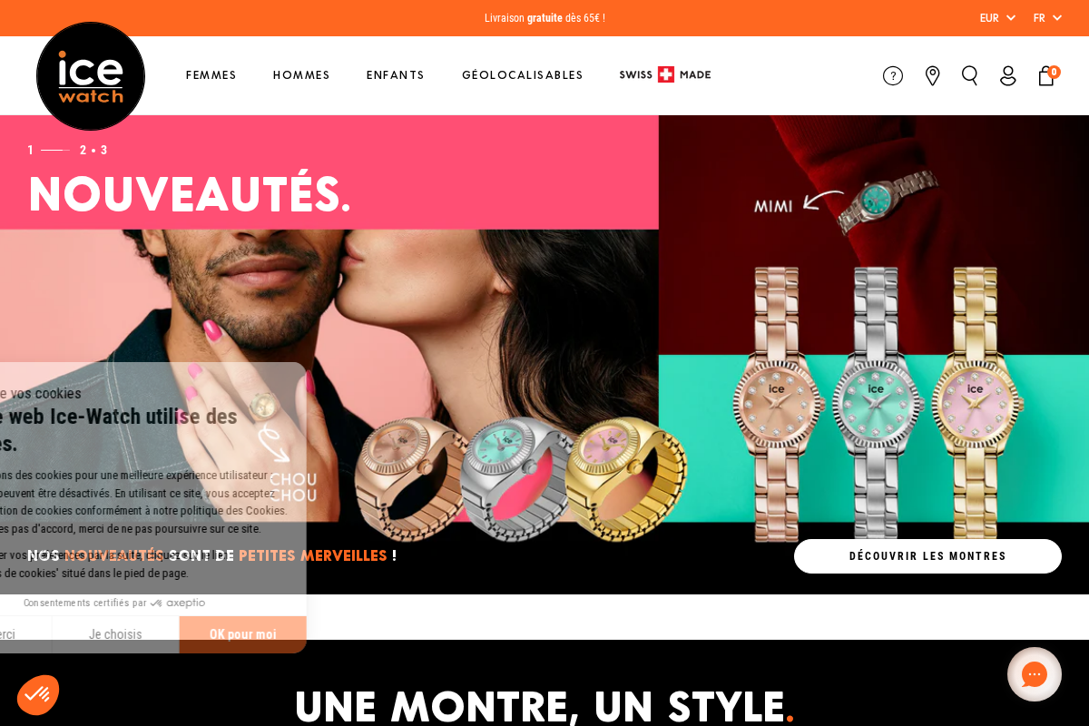 Ice-Watch homepage screenshot