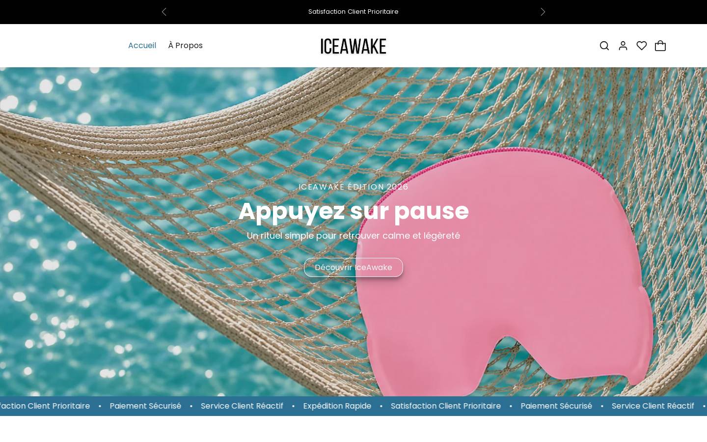 iceawake.com homepage screenshot