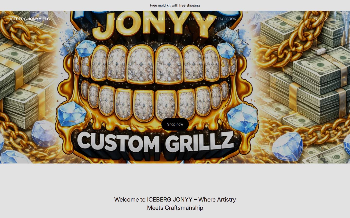 icebergjonyyllc.com homepage screenshot