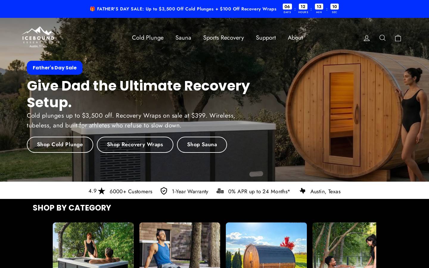 iceboundessentials.com homepage screenshot