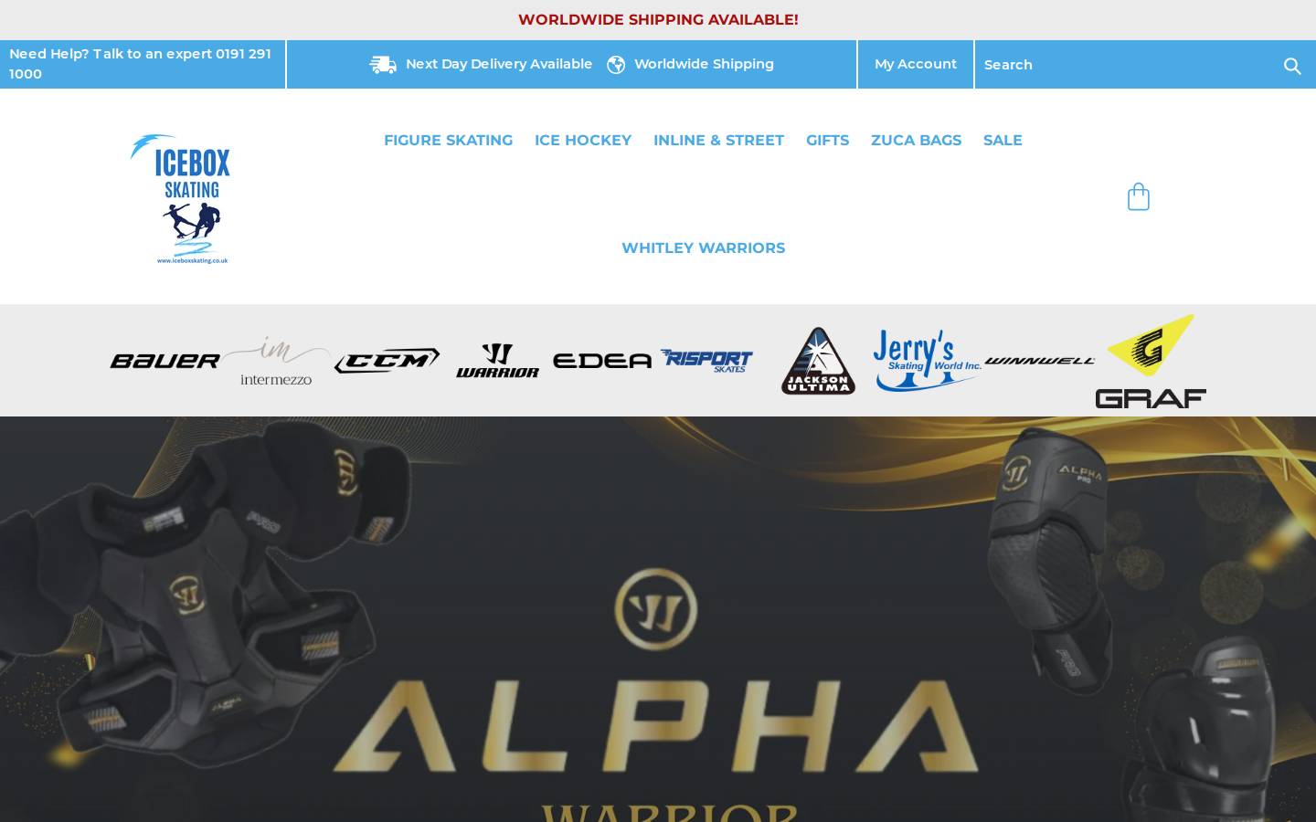 Ice Box Skating homepage screenshot