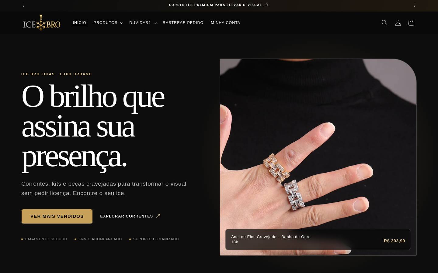 icebrojoias.com.br homepage screenshot