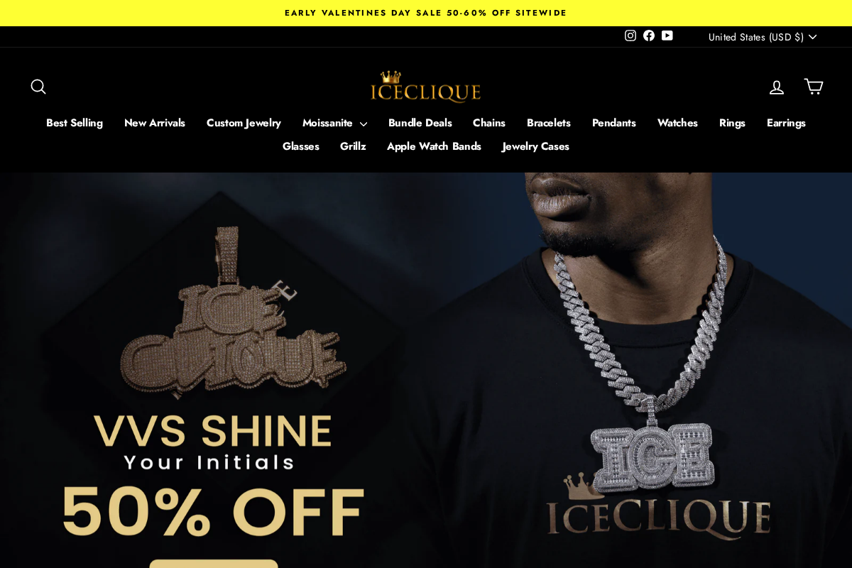 Iceclique homepage screenshot