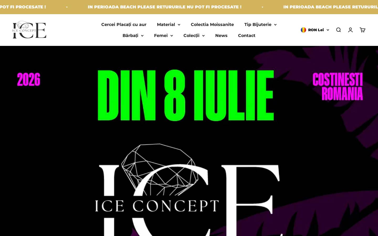 Iceconcept homepage screenshot